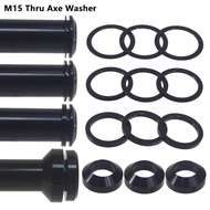 Bicycle Thru Axle Washer M15x0.5mm/1mm/2mm Axle Washers M12x7.5mm Spacer Bike Hubs Tube Shaft Skewer