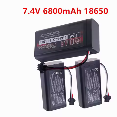 Upgrade 7.4V 6800mAh Li-ion Battery With USB Charger For MN82 MN128 MN78 LC79 Remote Control Car Bat