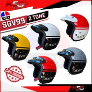 SGV99 2 TONE HELMET NEW VERSION 2025 SIRIM APPROVED SGV TWO TONE