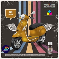AIKKA Motor-Colos Series Aerosol Spray Color Code S8 GOLD / MIRI,SARAWAK