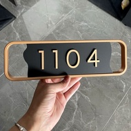 House number Customized Customized house number house number Plate Acrylic number Sticker Creative L