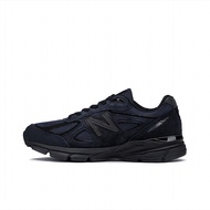 New Balance NB 990 V4 รองเท้ากีฬาทนต่อการสึกหรอสีน้ำเงินเข้มรองเท้าวิ่งผู้ชาย-M990JJ4