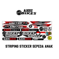 CHILDREN'S BIKE STICKERS, BIKE VARIATIONS, BIKE VARIATIONS, BIKE MOTIFS, VARIATIONS, BIKE MOTIFS UNI