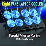 Eight Fans Laptop Cooler Stand USB Cooling Fan Laptop Cooler Laptop Fan Kipas Laptop USB Fan Laptop 