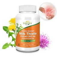 Milk Thistle Supplement, Daicha, 300 mg per capsule, contains Dandelion Root Extract, Artichoke Leaf