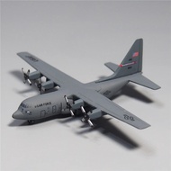 4cm Diecast 1/400 quy mô cổ điển USAF C-130H C130 máy bay Máy bay mô hình đồ chơi Quà Tặng hiển thị 