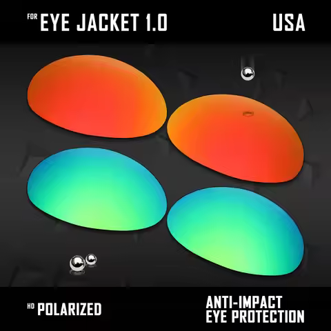 Visorize Polarized Replacements UV Protection Lenses For Oakley Eye Jacket 1.0 Sunglasses - Multi Ch
