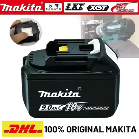 100% original Makita 18V battery 6.0Ah 9.0AH rechargeable battery, Makita BL1840 BL1830B BL1830B pow