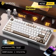 NEW LEOBOG Hi75C Full Aluminium Mechanical Keyboard 3Mode Wired RGB Kit Customed with Knob Hot Swap 