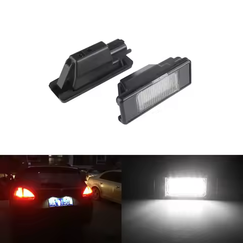 2x Canbus LED License Plate Light For Peugeot 106 1007 307 308 3008 406 407 Citron Berlingo C2 C3 C4