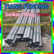 Gi galvanised round post tiang bulat 60m(harga boring) untuk Pagar Brc roll top security fencing tia
