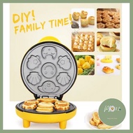 เครื่องทำวาฟเฟิล วาฟเฟิลการ์ตูน 7ชิ้นน่ารักๆ Mini cartoon cake machine --สินค้ามีพร้อมส่ง-- ใครยังไม