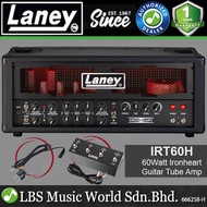 Laney IRT60H 60 Watt Ironheart Head Tube Amp Electric Guitar Speaker Amplifier (IRT60 H)