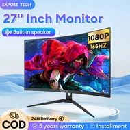 EXPOSE  Monitor  27 Inch 165HZ Curved Gaming Monitor Built-in Speaker