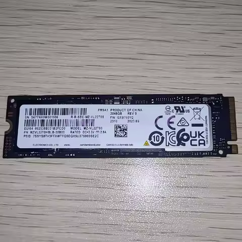 PM9A1 For Samsung New Solid State Drive MZVL22T0HBLB-00B00 2T M2 NVME SSD