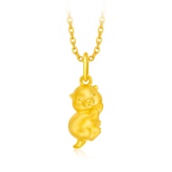 [Singapore Exclusive] CHOW TAI FOOK 999 Pure Gold Pendant - Otter R33083