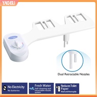 yakhsu|  Home Bathroom Mechanical Toilet Seat Bidet Fresh Water Dual Nozzle Sprinkler