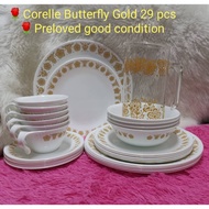 CORELLE BUTTERFLY GOLD 29pcs