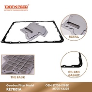 TRANSPEED 31706-X622B RE7R01A 31705-X185D Transmission Oil Filter Oil Pan Gasket For Infinity