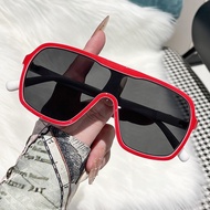 Oversized One-piece Sunglasses Retro Windproof Outdoor Cycling Shades
