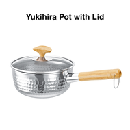 KANDA Yukihira Pot Saucepan With Lid 18CM 雪平锅 Milk Pot Small Pan 443 Stainless Steel Breakfast Pan M