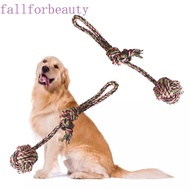 FALLFORBEAUTY Pet Knot Rope Chew Toy, Bite Resistant 28cm Dog Cotton Rope Toys, Dog Tug of War Rope Toy Random Color Wear Resistant Dog Bite Rope Toys Relieve Boredom