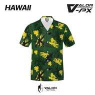 Valor PX-Hawaii-Shirt ทศกันฐ์ลั่นไก [GREEN] เสื้อฮาวาย เสื้อเชิ้ต ลายtactical ผ้าโพลีเอสเตอร์ ระบายอ