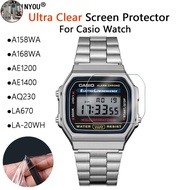 NC 3Pcs Screen Protector For Casio A158WA A168WA AE1200 AE1400 AQ230 LA670 LA-20WH W800H-1AV F-91W B