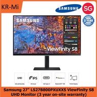 Samsung 27" ViewFinity S8 S80PB UHD Monitor LS27B800PXUXXS (3 year on-site warranty)