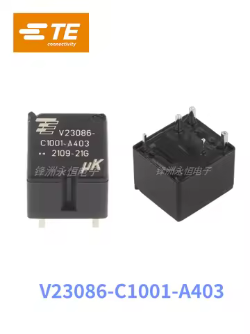 10Pcs Original New TE Relay V23086-C1001-A403 V23086C1001A403 12VDC DC12V 30A 5PIN 12V Automotive re