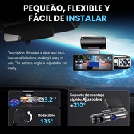 Dashcam 3 WiFi cameras with 3.2" screen