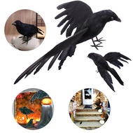 Halloween Black Crow Feather Animal Props Crow Ghost Festival Horror Decoration Simulated Props
