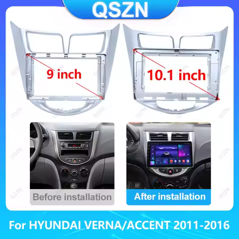 For Hyundai VERNA ACCENT I25 9INCH 2011-2016 Car Radio Stereo Android GPS Multimedia Radio Fascia Pa