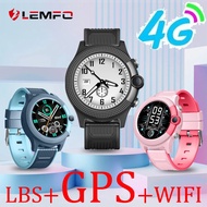 LEMFO นาฬิกาเด็กพร้อมกับซิมการ์ด4G เครื่องติดตาม GPS, LBS นาฬิกาข้อมืออัจฉริยะสำหรับเด็กหญิงเด็กชาย D36 Smartwatch SOS WIFI IPX7การสนทนาทางวิดีโอกันน้ำ