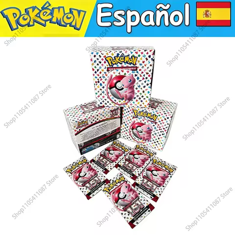 360Pcs Spanish Version Genuine Pokemon TCG Sv2a Enhanced Supplement Pack 151 First Generation Pikach