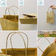 Paper bag has small and medium sized handle