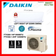 DAIKIN R32 1HP FTV28A/ 1.5HP FTV35A  WIFI I-Plasma NON INVERTER FTV A SERIES  i PLASMA 3D AIR FLOW