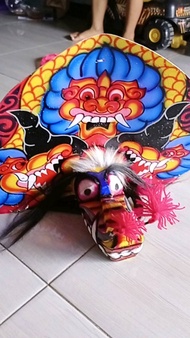 Barongan devil asli 1 set - Barongan devil Barongsai Barongan devil 👹 putih Barongan anak Barongan c