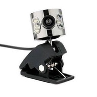 【現貨即發】全新130萬視訊 拍照錄影_像框特效__6燈可夾式監控Webcam網路攝影機