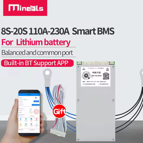 ANT 8S-20S 100A 130A 170A 230A smart bms 24V 36V 72V 48V Li-ion LPF4 Built-in Bluetooth Lithium batt