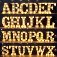 J.L A-z 26 Letters White LED Night Light Marquee Sign Alphabet Lamp