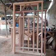 kusen kayu Ulin bahan 6x12 ukuran 120x220