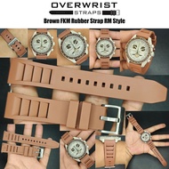 สายนาฬิกาแบบยางรุ่น FKM Rubber RM Style