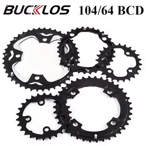 BUCKLOS 104/64 BCD Bicycle Chainring 22T 24T 26T 32T 38T 42T 44T MTB Chainring 9S 10S Mountain Bike 