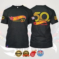 Hypebeast Streetwear HotWheels 50th Anniversarry Tour Gold Edition Super Premium T-shirt Available B