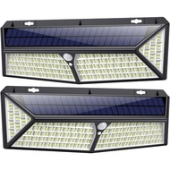Solar Lights Outdoor 430 LED【USB Charging & 3500 Lumen】Solar Motion Sensor Security Lights 4400mAh