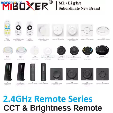 MiLight 2.4G Wireless Dimmer Remote FUT006 FUT007 FUT094 S1-W S1-B S1W+ C1 C3 Y1 Y2 K0 K1 K2 K3 K2S 