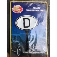 D vw plate Logo