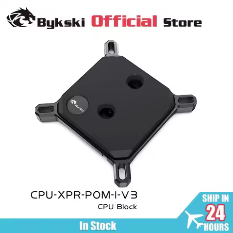 Bykski CPU Block Use for INTEL LGA115X 1200 1700 2011/AMD Ryzen 3/5/7 X470 X570 Water Cooler POM Rad