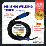 MB15 MIG Welding Torch SET (FREE FULL SET SPAREPART)